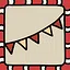 A paper garland icon