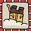 The child playing in a snow tunnel icon