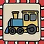 A toy train icon