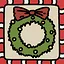 A christmas wreath icon