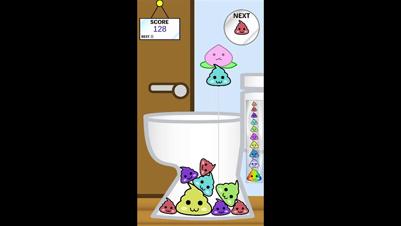 Poop Game【Suika-Style Falling Puzzle】 Screenshot 3