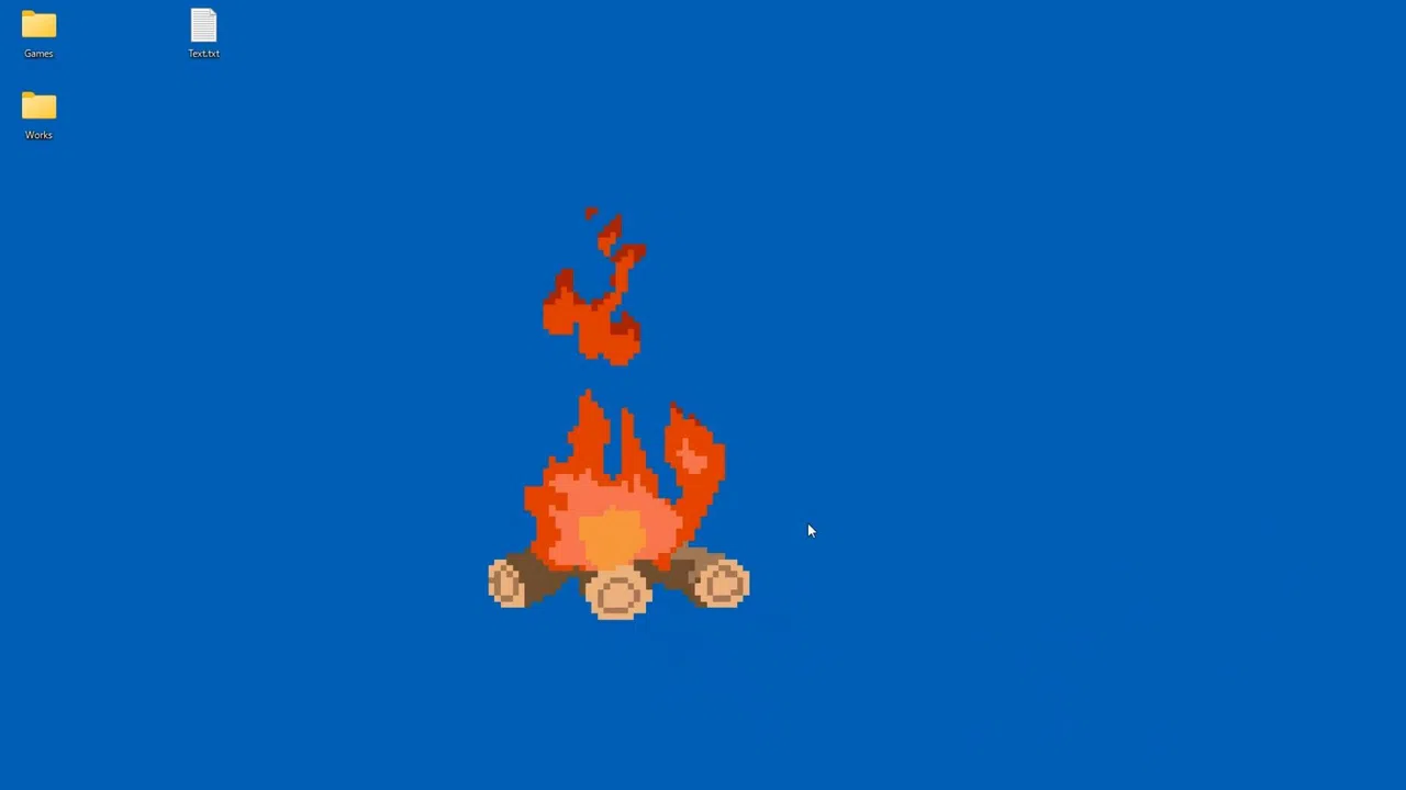 Pixel Bonfire (Desktop Mascot) Screenshot 2