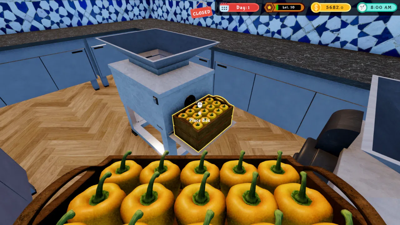 Pizza Restaurant Together - Vegetable Cutting Machine Screenshot 0