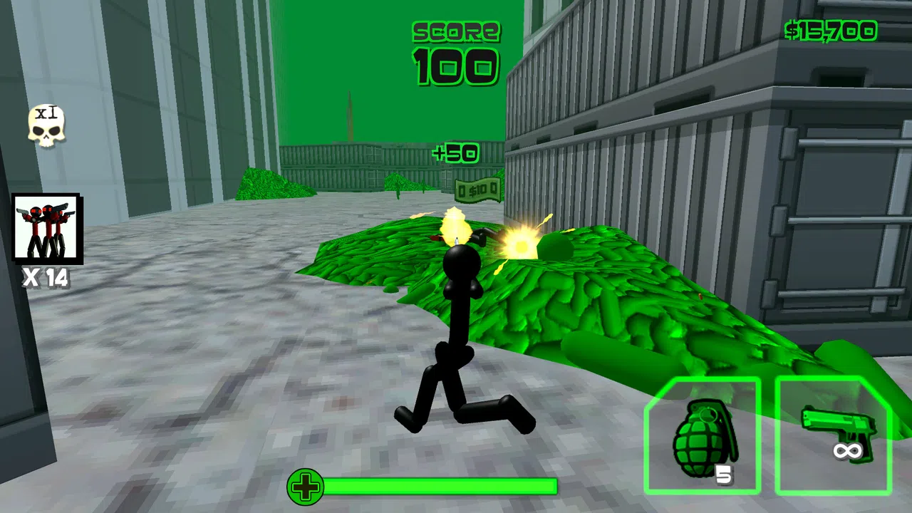 Stickman Zombie Shooting 3D Screenshot 2