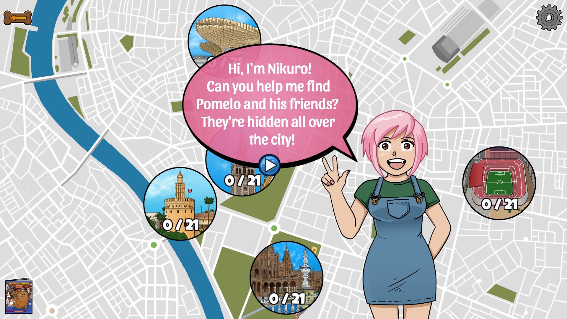 Pomelo & Friends: Sevilla Screenshot 0