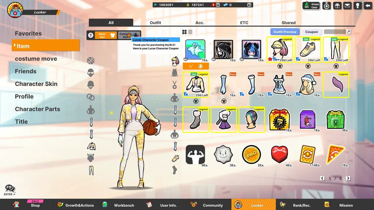 Freestyle2 - Lucas Character Coupon Screenshot 0