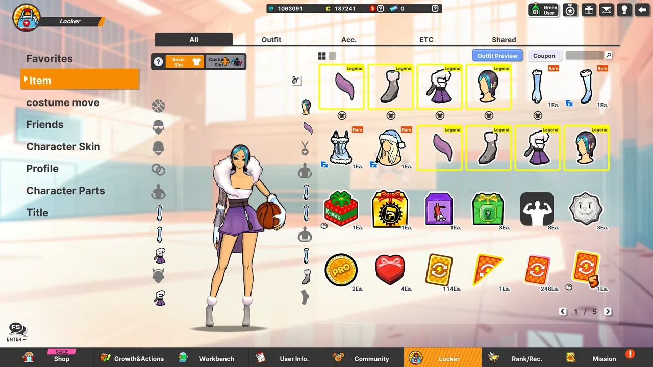 Freestyle2 - Winter Wolf Outfit Set (F) Screenshot 2
