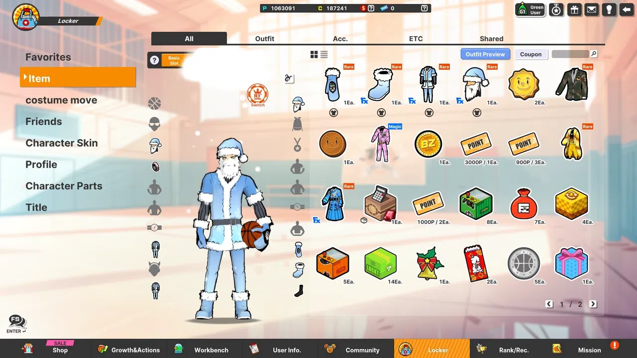 Freestyle2 - Winter Snow Santa Outfit Set (M) Screenshot 2
