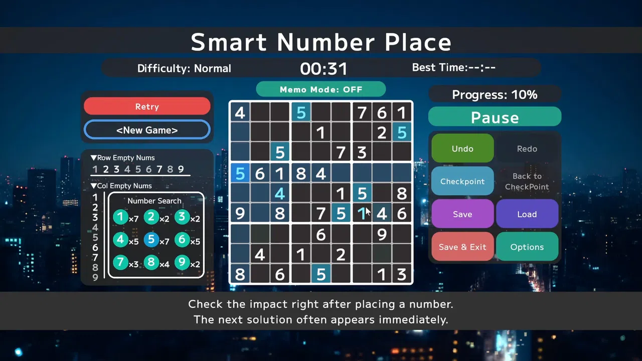 Smart Number Place Screenshot 3