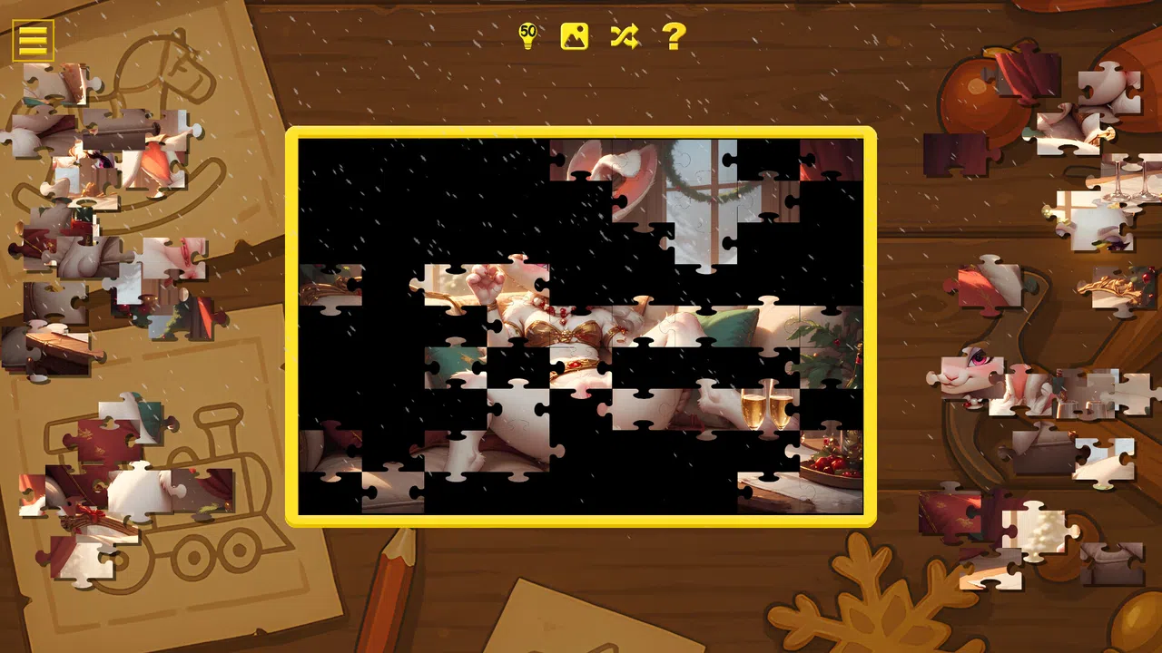 Furry Christmas Temptation – Naughty Jigsaw Screenshot 9