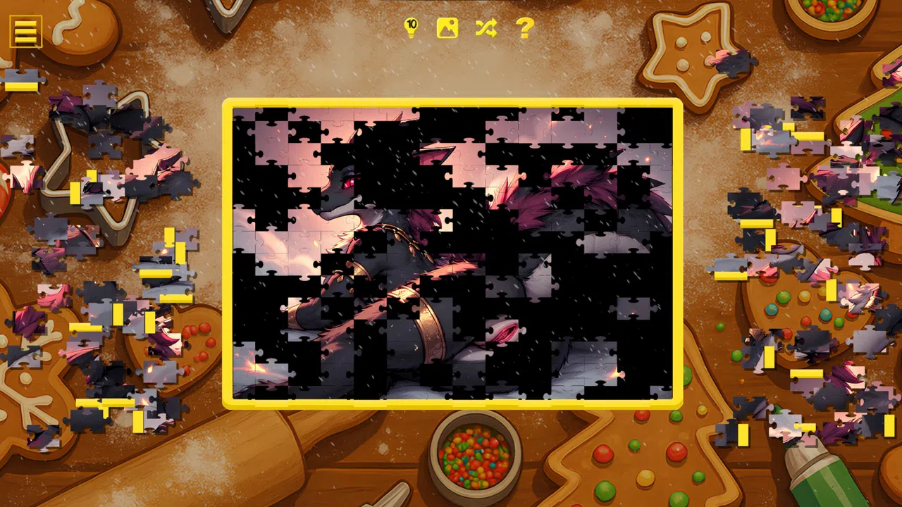 Furry Christmas Temptation – Naughty Jigsaw Screenshot 7