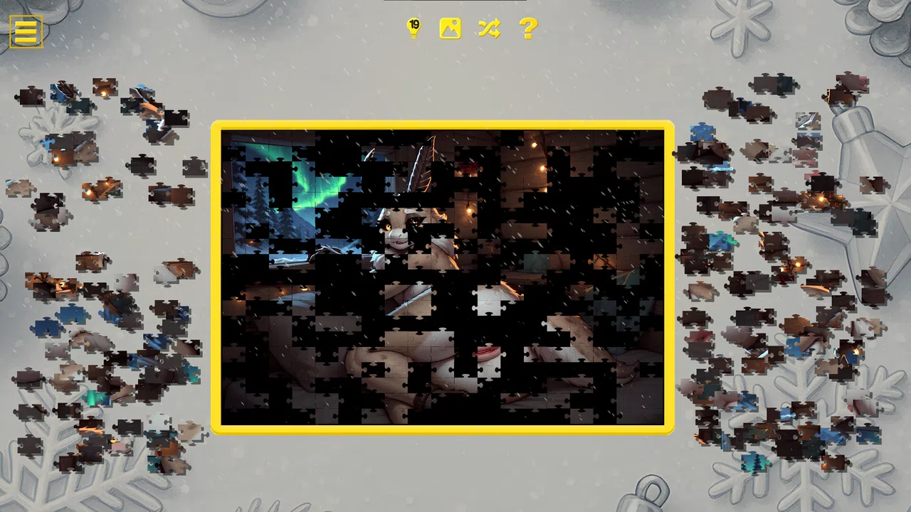 Furry Christmas Temptation – Naughty Jigsaw Screenshot 5