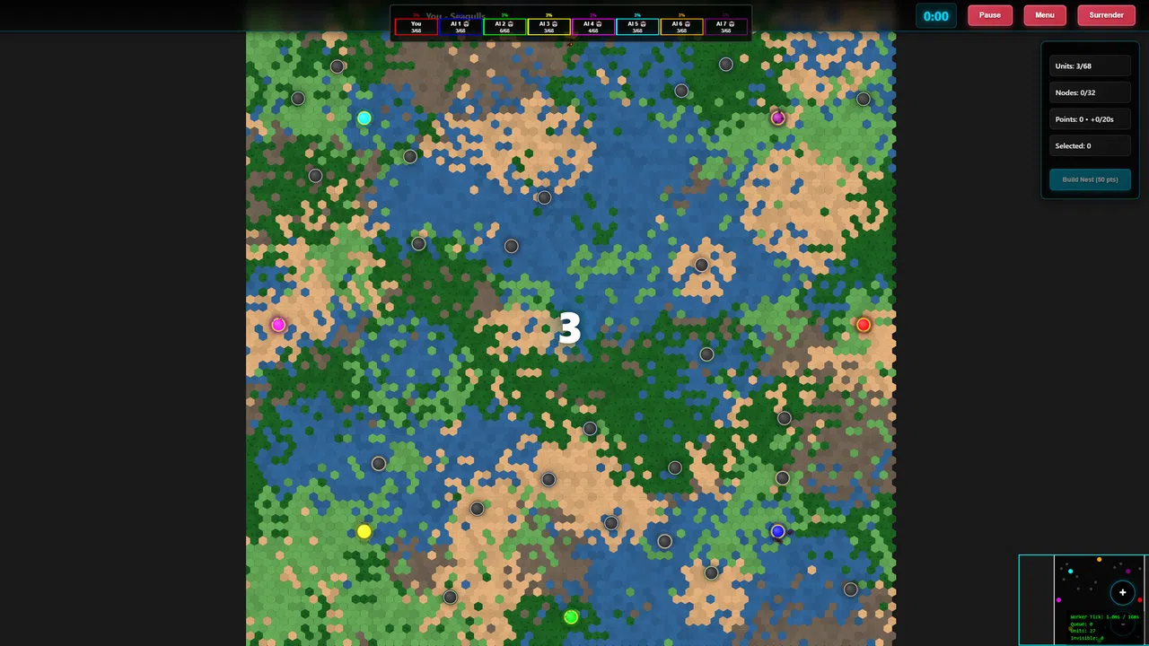 Flocking Wars Screenshot 1