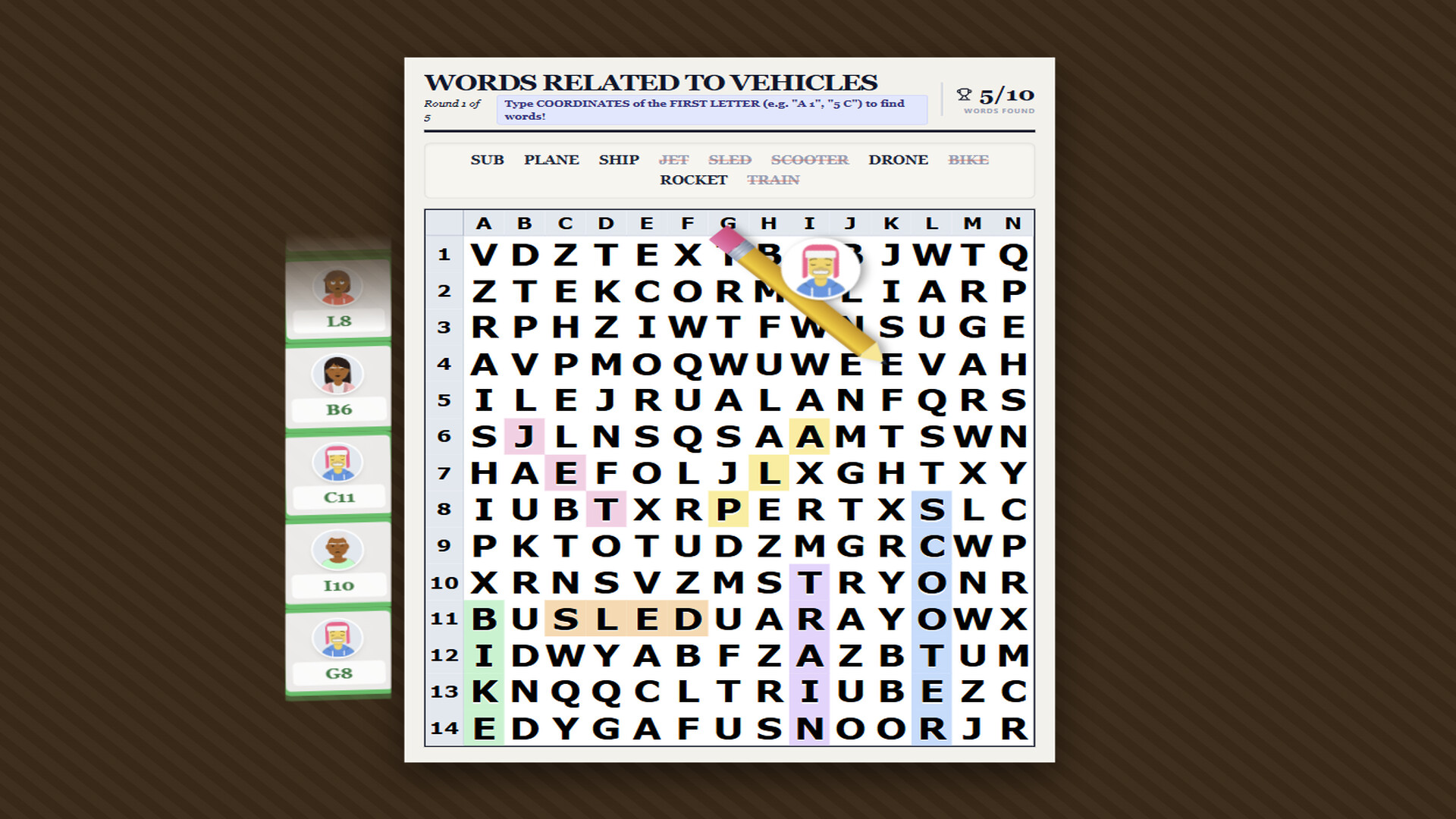 Raisin's Wordsearch Screenshot 2