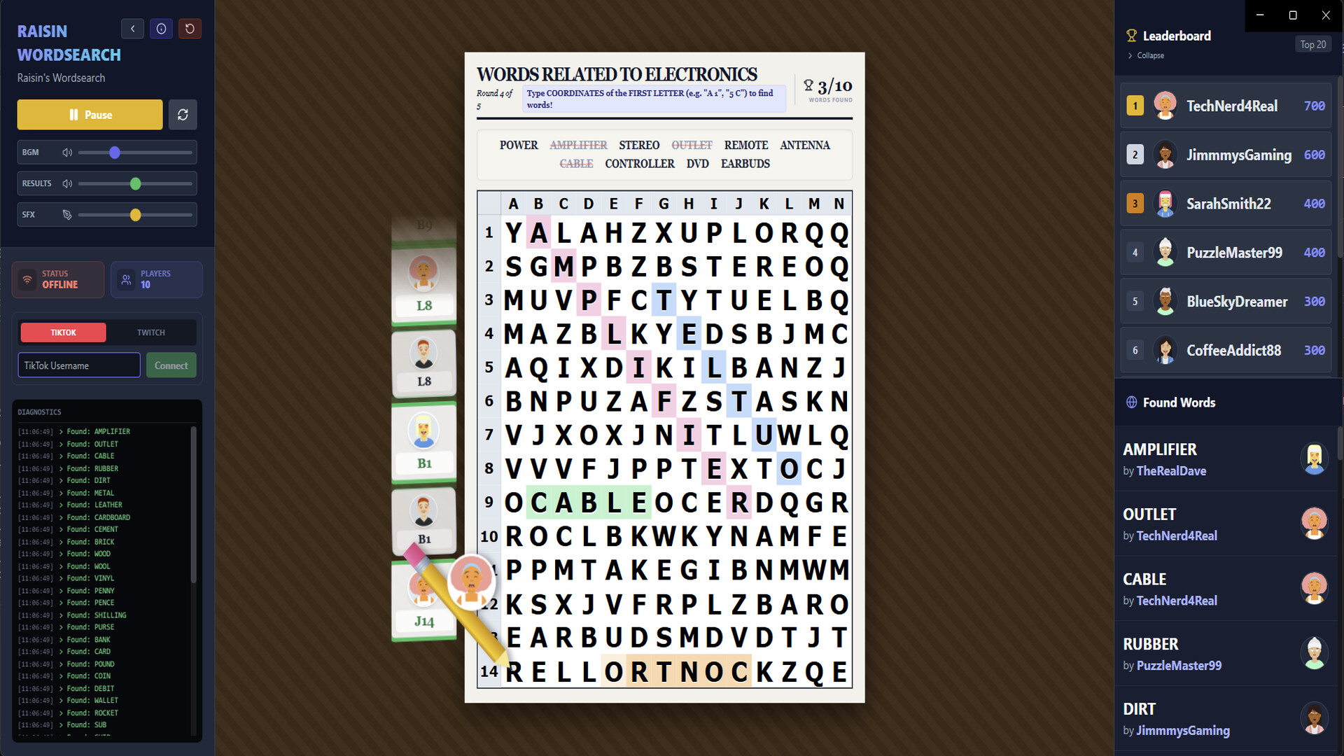Raisin's Wordsearch Screenshot 5