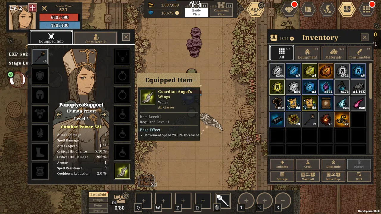 PANOPTYCA : Idle RPG Manager - Supporter Pack Screenshot 1
