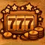 Win a prize on a scratch card icon
