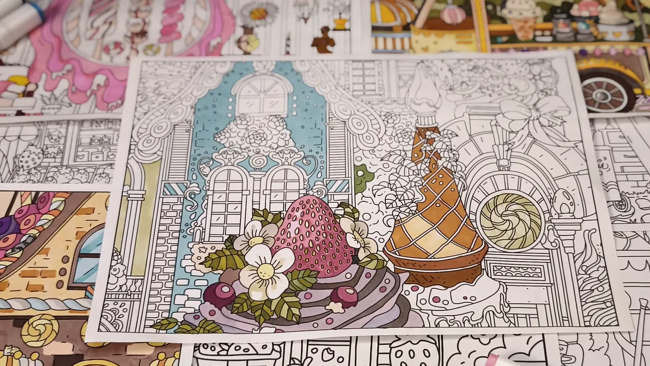FIND KITTENS 7: Cookie Town - Coloring Book Screenshot 3