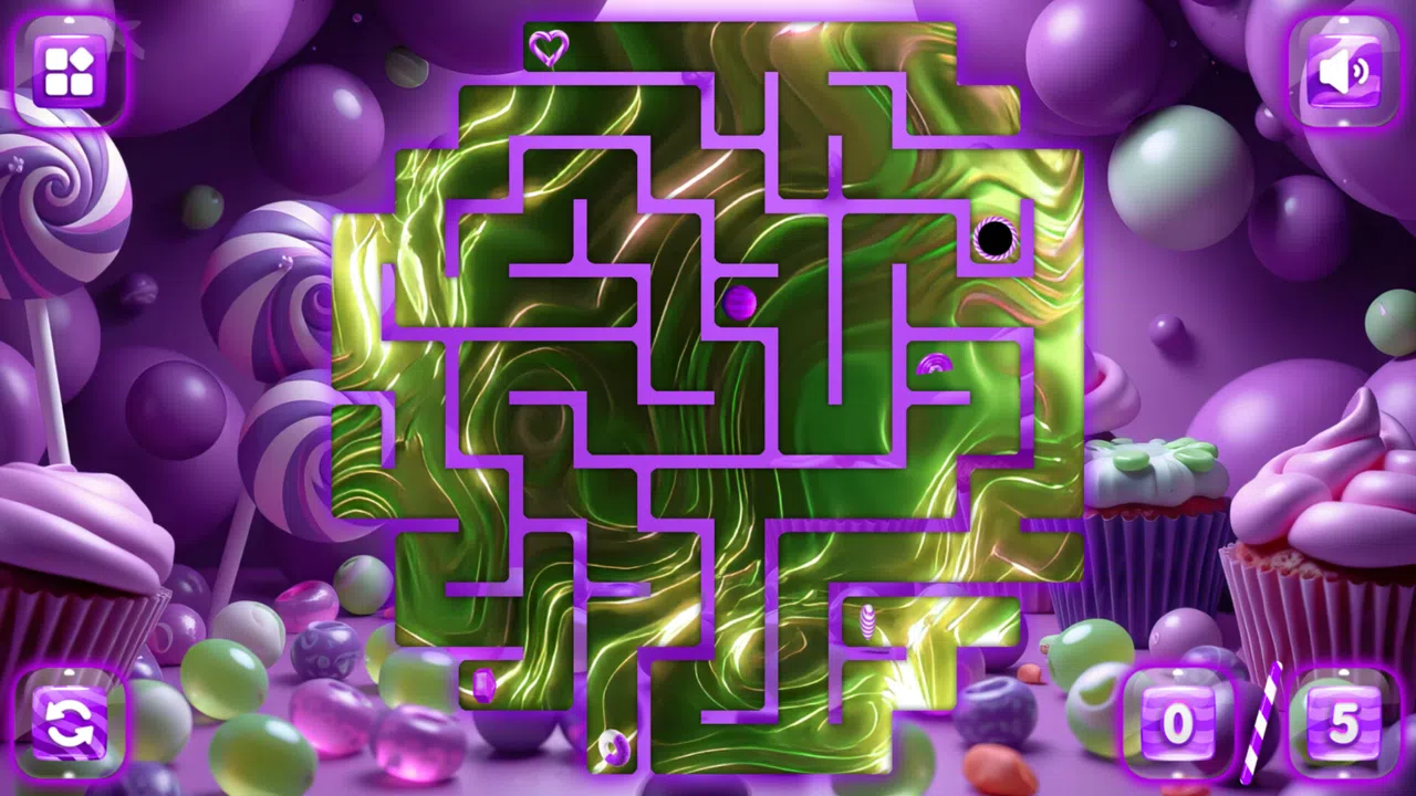 Sweetie Candy Maze: Purple Grape Screenshot 2