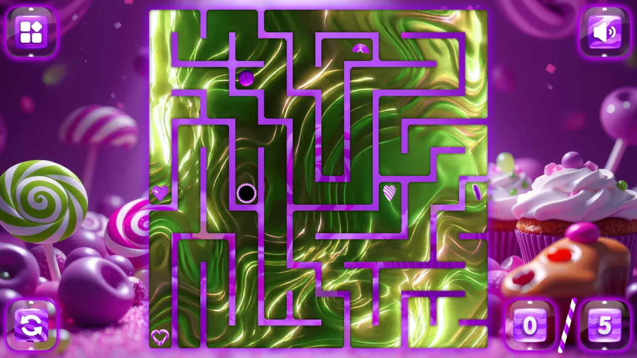 Sweetie Candy Maze: Purple Grape Screenshot 4