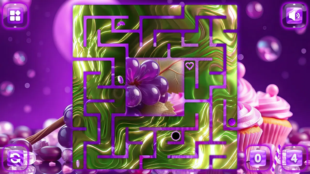 Sweetie Candy Maze: Purple Grape Screenshot 1