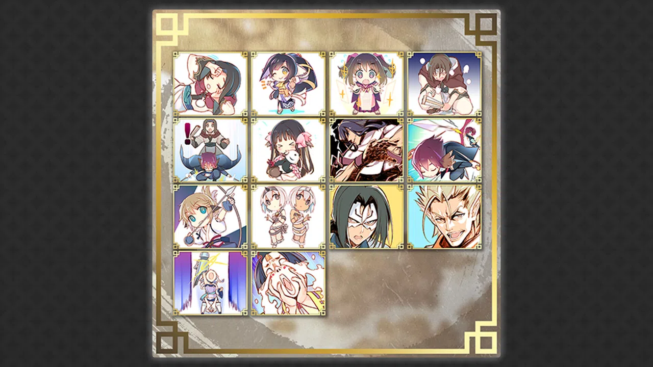 Utawarerumono: ZAN Sticker Set 1 Screenshot 0