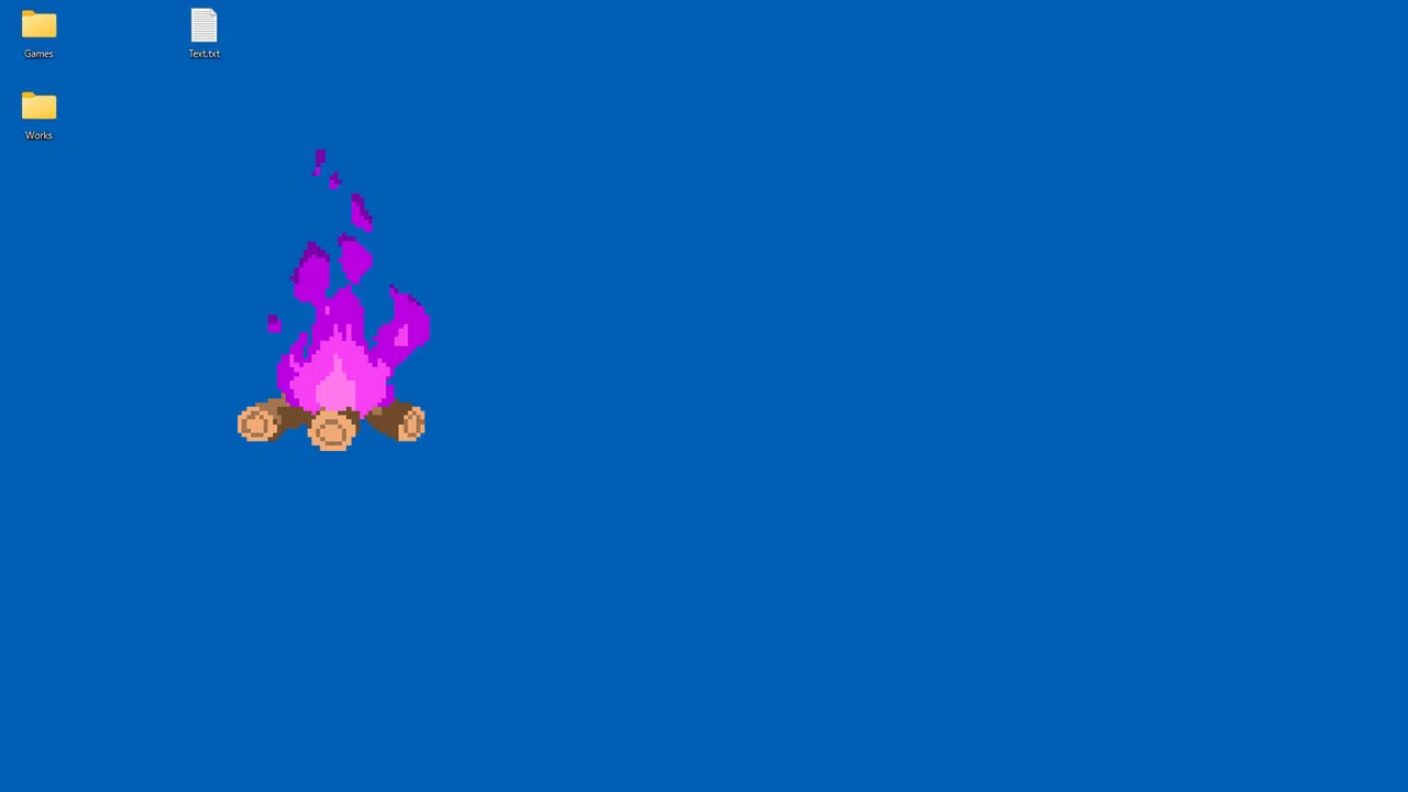 Pixel Bonfire (Desktop Mascot) - DLC Screenshot 0