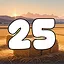 25 level completed icon