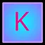 Letter K icon