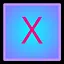 Letter X icon