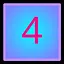 Digit 4 icon