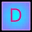 Letter D icon