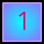 Digit 1 icon