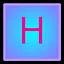 Letter H icon