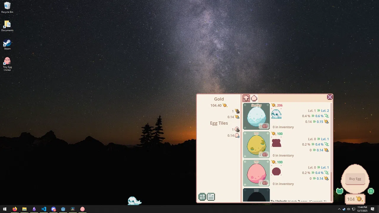 Tiny Egg Clicker Screenshot 3