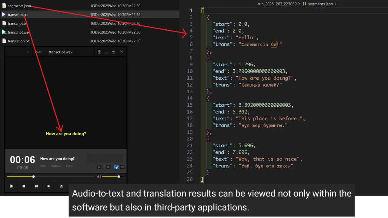Realtime Transcriber and Translator Screenshot 1