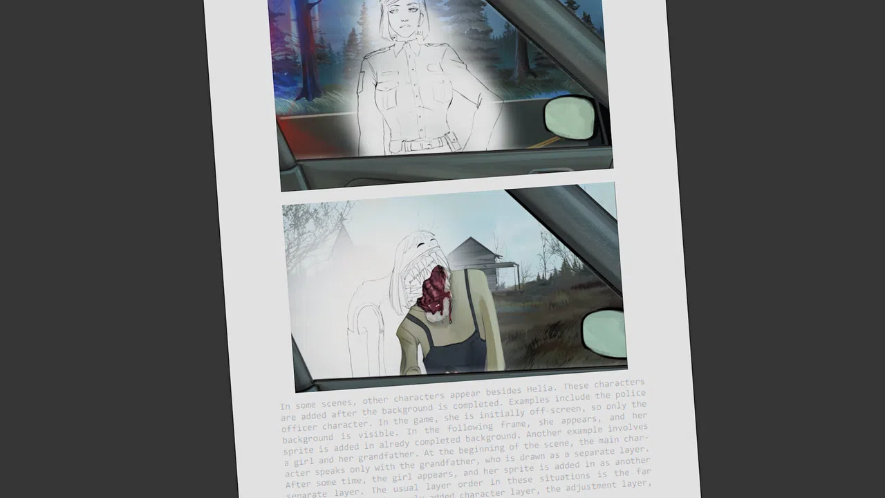 Death Drive - Road to Death Art Book Screenshot 1