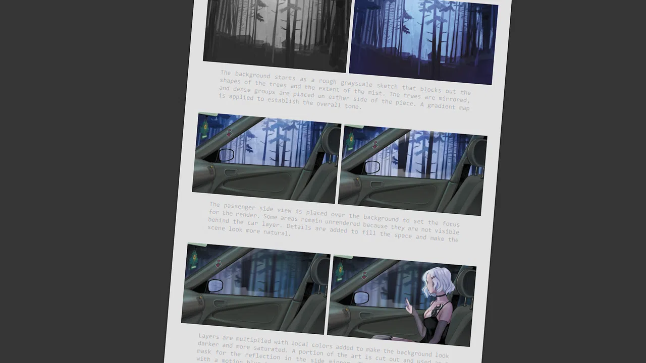 Death Drive - Road to Death Art Book Screenshot 2