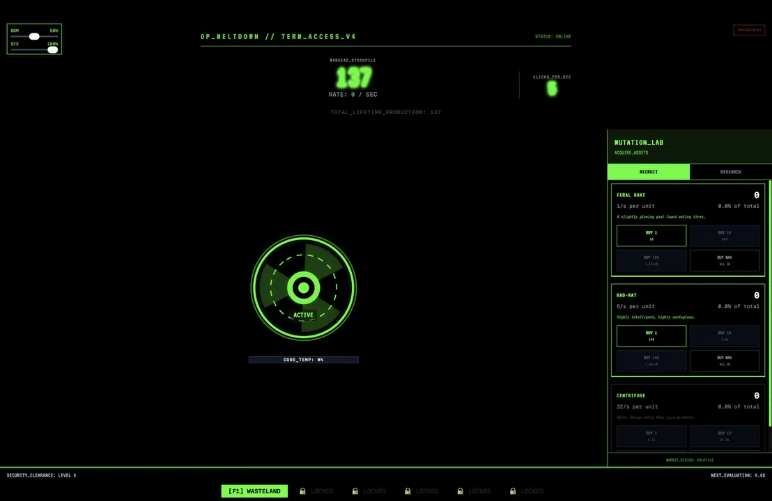 Goat Nuclear Clicker Screenshot 1