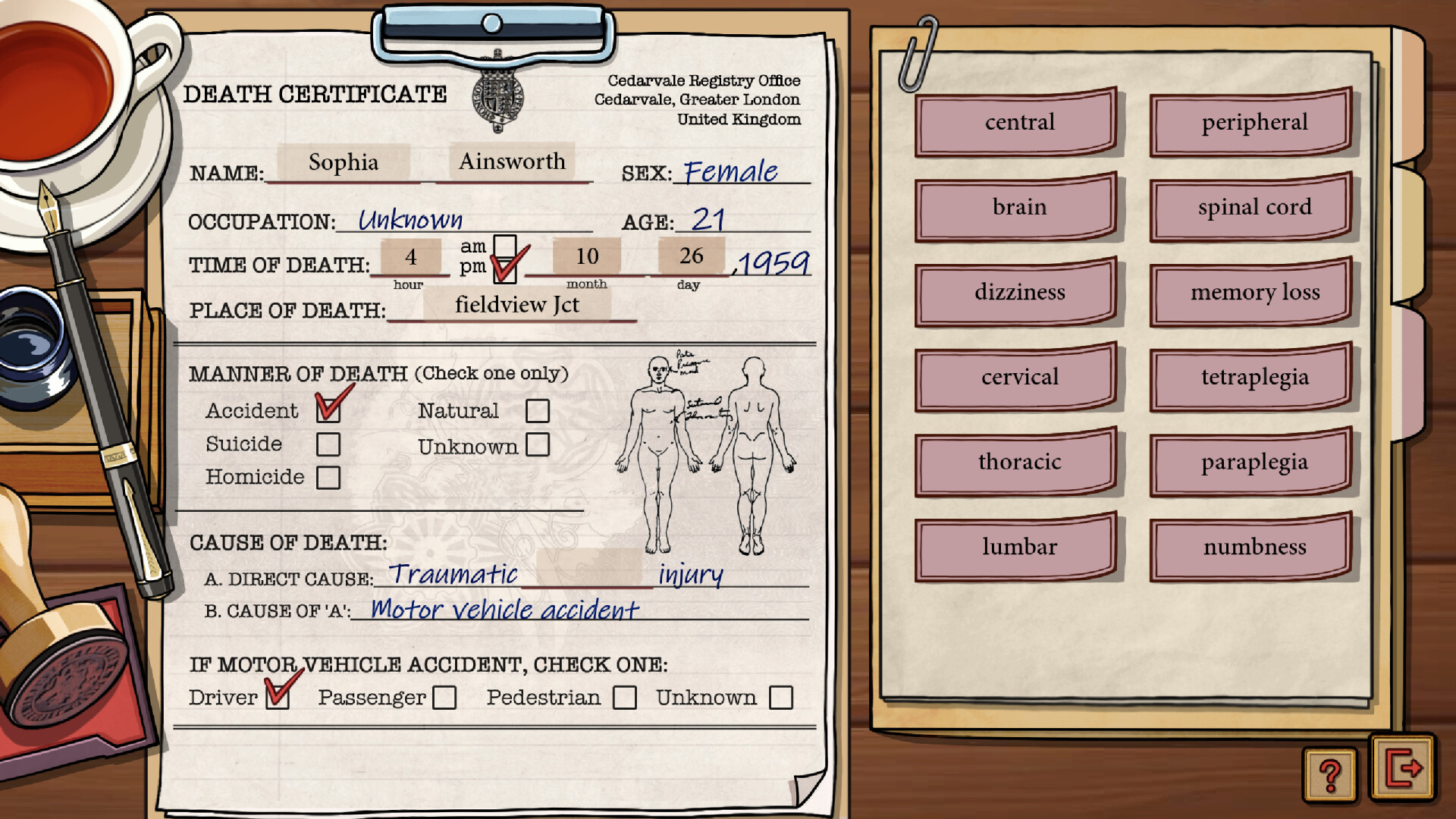 Death at Fleming Manor Demo Screenshot 2