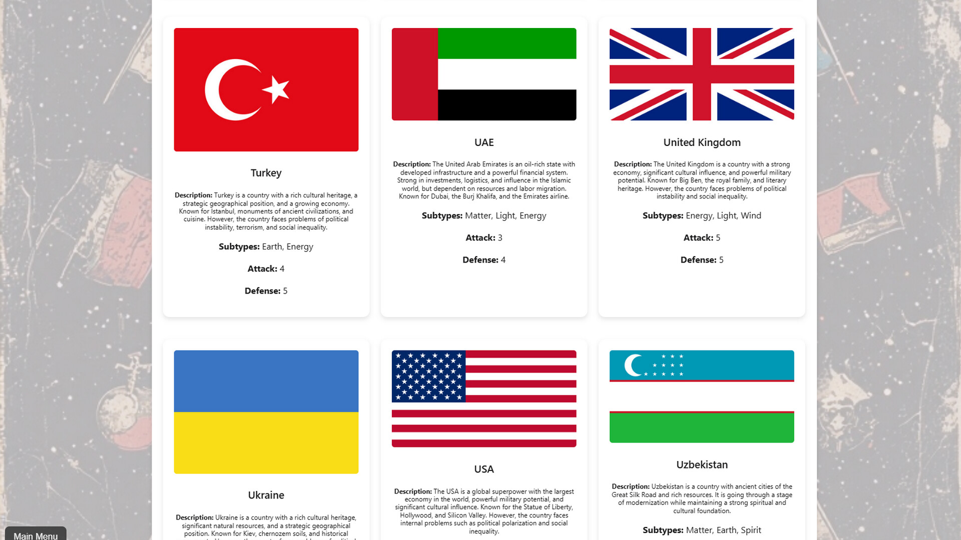 GLOBAL CONTROL COUNTRIES Screenshot 2