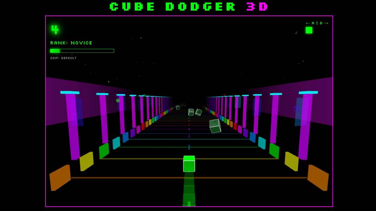 Cube Dodger 3D – Rainbow Road Screenshot 0