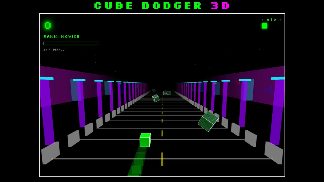 Cube Dodger 3D – White Light Road Screenshot 0