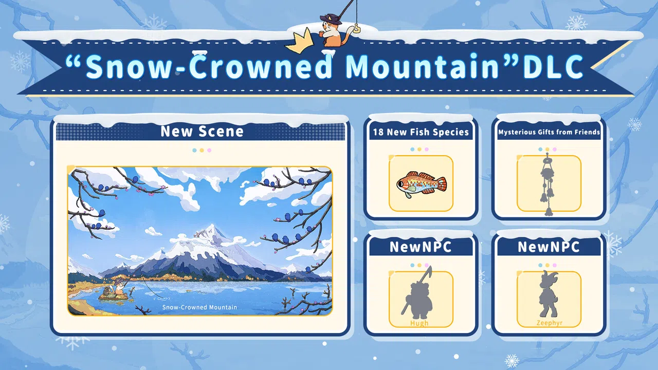 Fischer's Fishing Journey - Snow-Crowned Mountain  DLC Screenshot 0