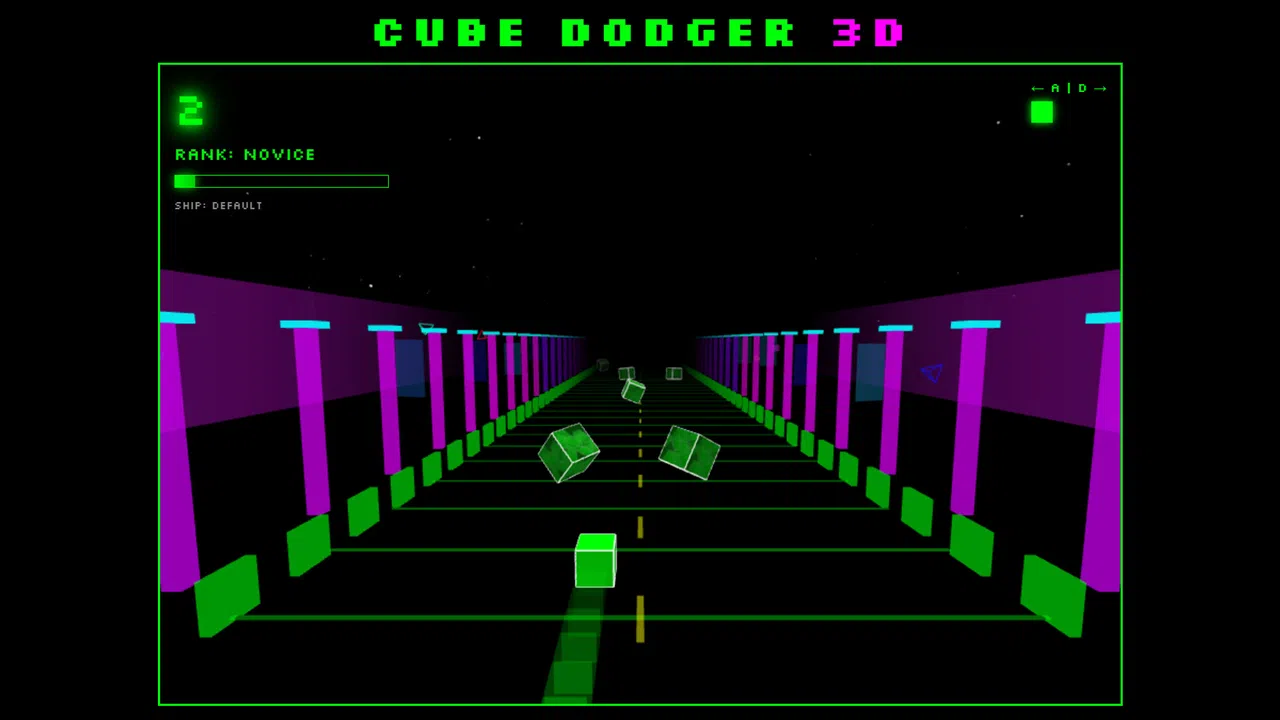Cube Dodger 3D – Void Crystal Enemies Screenshot 0