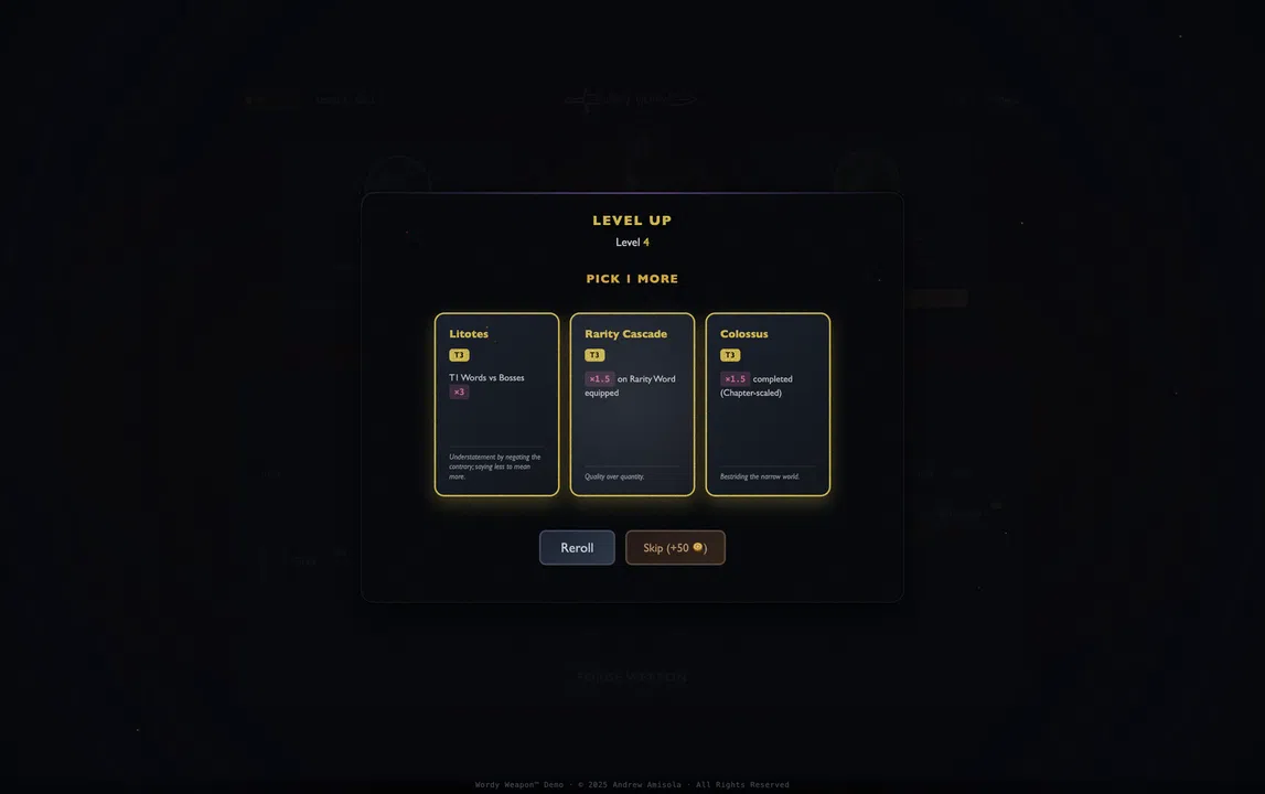 Wordy Weapon Screenshot 3