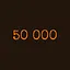50 000 icon