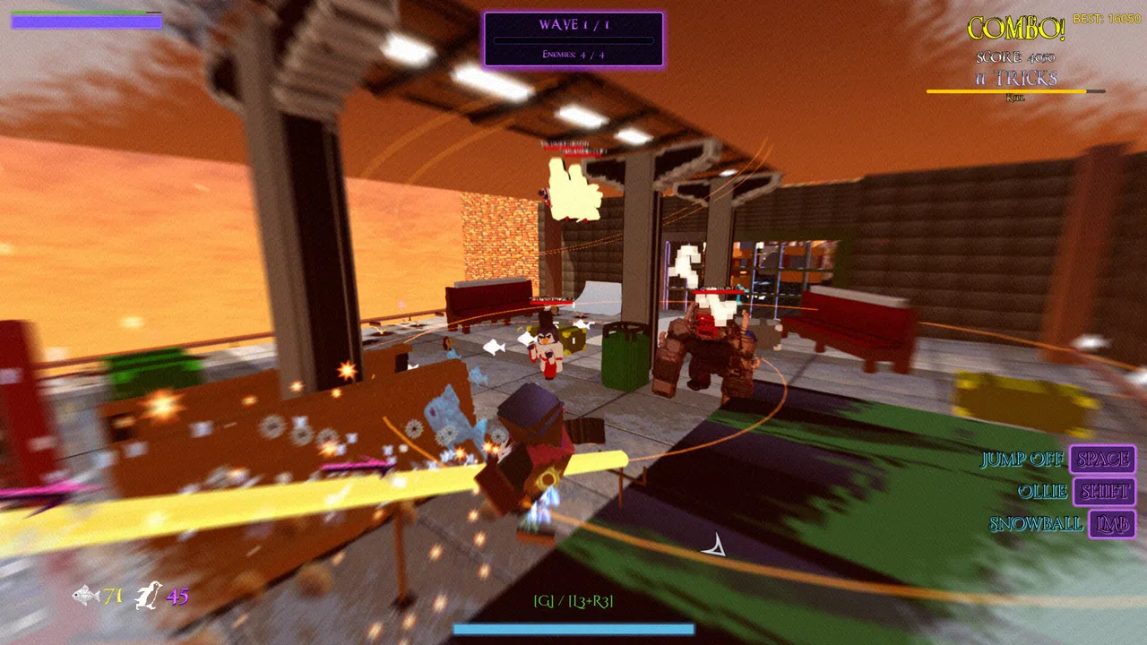 SlidefyingBadaBoom Penguin through a Slipstream: Rise of the Penguins 3 Demo Screenshot 4