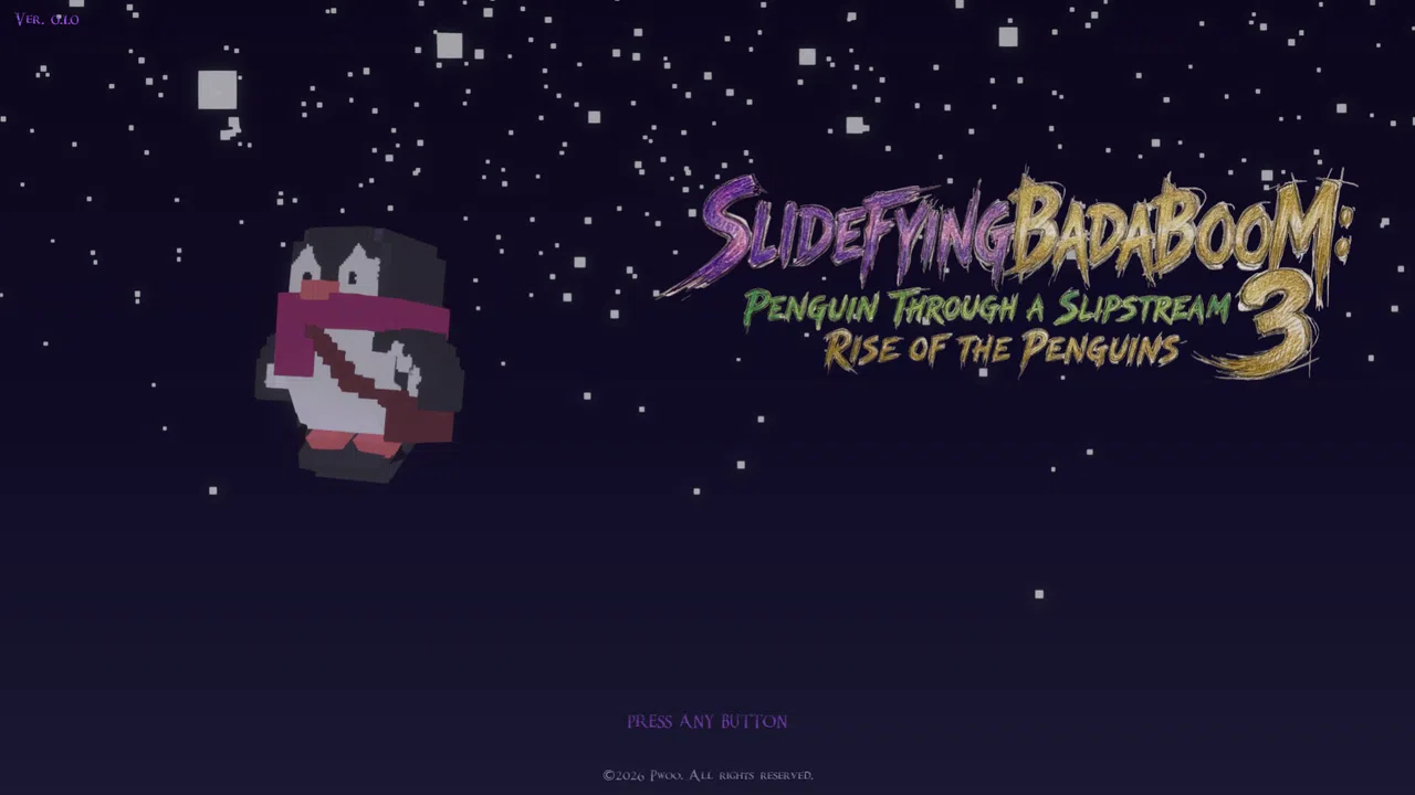 SlidefyingBadaBoom Penguin through a Slipstream: Rise of the Penguins 3 Demo Screenshot 0
