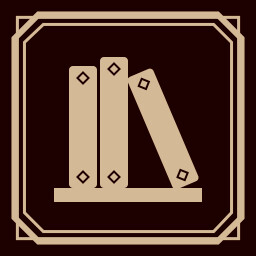 "He loved books; books are cold but safe friends." icon